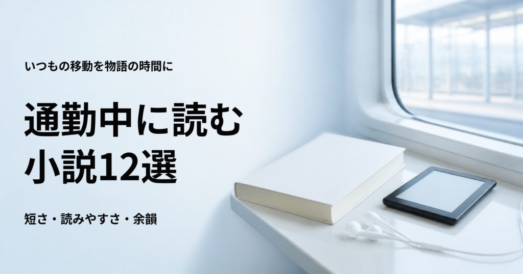 通勤中に読む小説おすすめ12選【片道10分から選べる名作】
