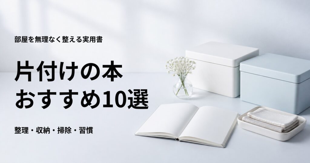 片付けの本おすすめ10選【初心者向けの整理・収納・掃除】