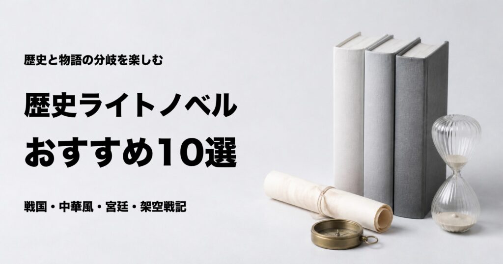 歴史ライトノベルおすすめ10選とジャンル別の選び方