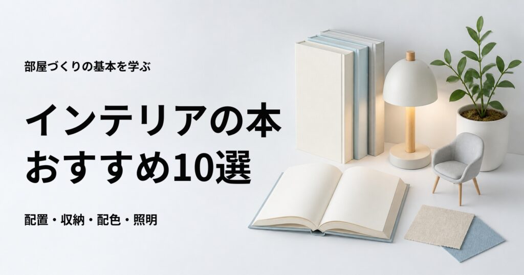 インテリアの本おすすめ10選【初心者向けの部屋づくり・収納・配色】