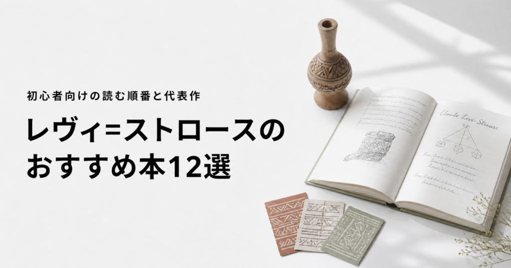 レヴィ＝ストロースのおすすめ本12選を紹介する記事のアイキャッチ