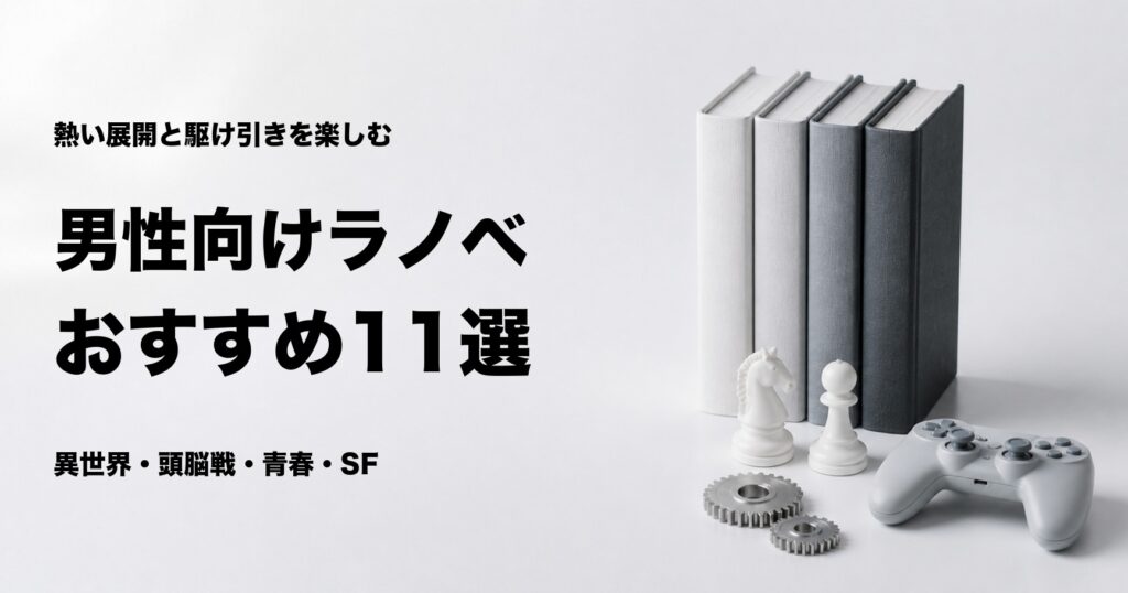 男性向けライトノベルおすすめ11選とジャンル別の選び方