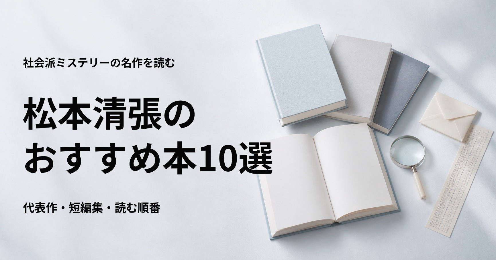 松本清張のおすすめ本10選【代表作と初心者向けの読む順番】