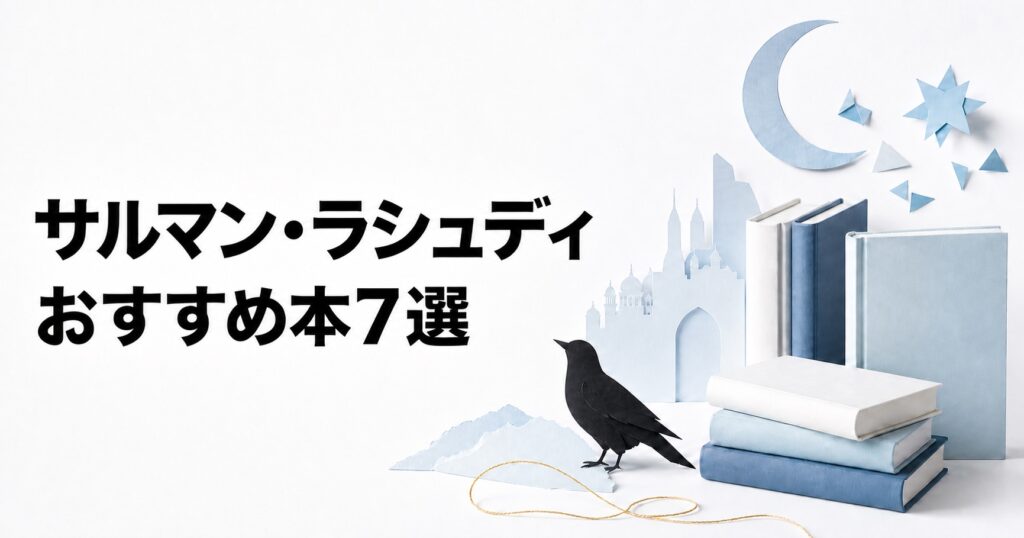 サルマン・ラシュディのおすすめ本7選を紹介するアイキャッチ