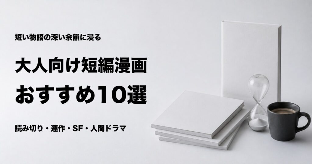 大人向け短編漫画おすすめ10選と読後感別の選び方