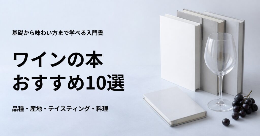 ワインの本おすすめ10選【初心者向けの基礎・品種・産地・テイスティング】