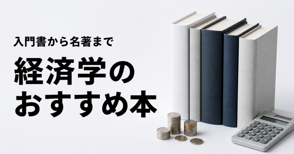 経済学のおすすめ本ランキング10選を紹介する記事のアイキャッチ