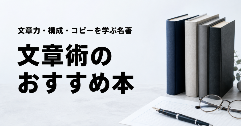 文章術のおすすめ本ランキング20選を紹介する記事のアイキャッチ