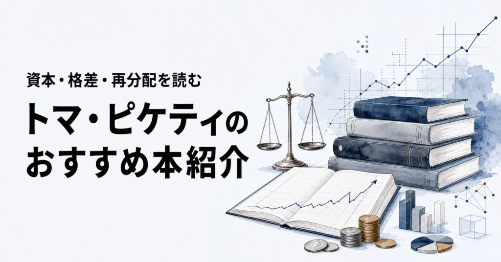 トマ・ピケティのおすすめ本ランキング14選を紹介する記事のアイキャッチ