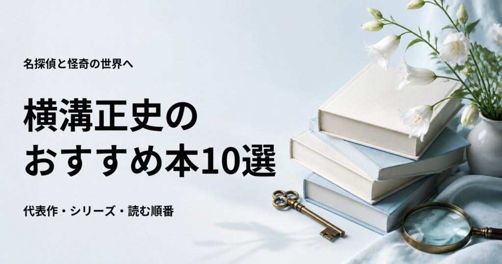 横溝正史のおすすめ本10選【代表作と初心者向けの読む順番】