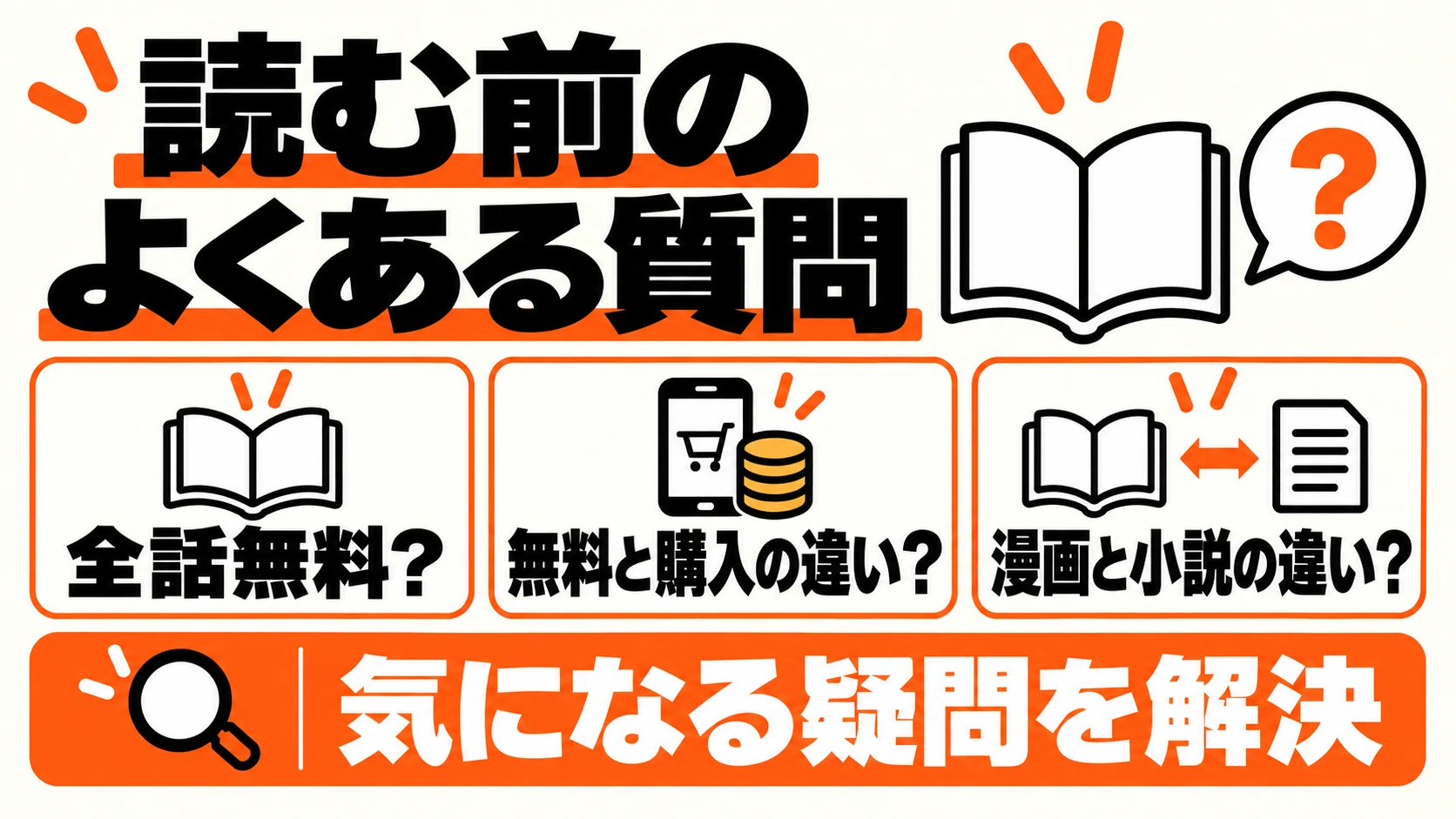 全話無料・購入との違い・漫画と小説についての疑問