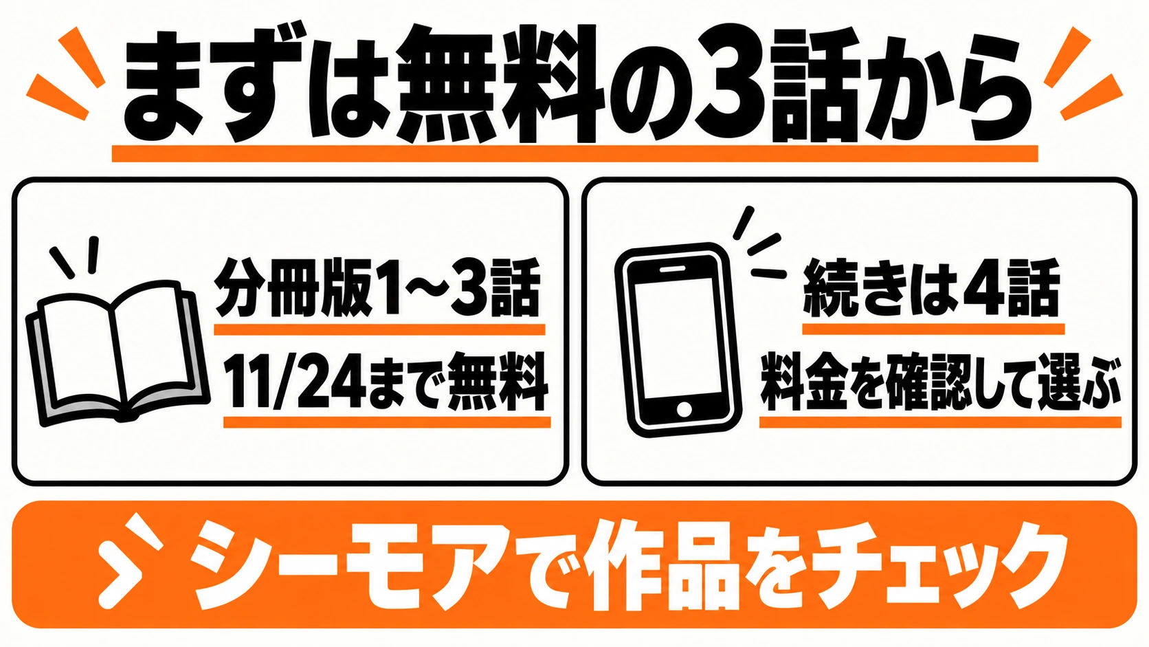 まずはシーモアの分冊版1〜3話を無料で読む