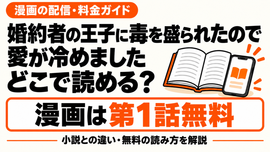 婚約者の王子に毒を盛られたので愛が冷めましたはどこで読める？漫画第1話無料の読み方
