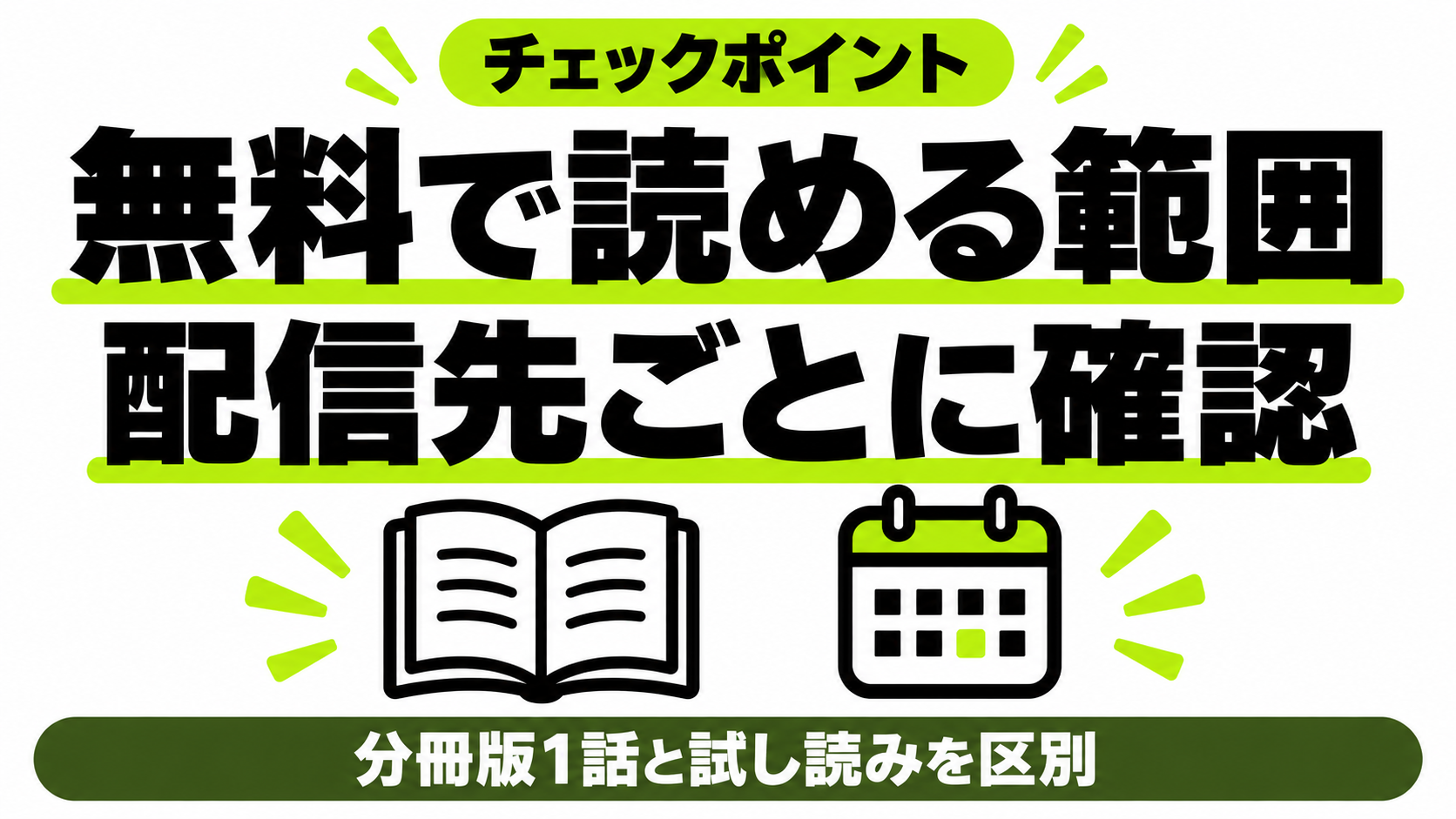 分冊版1話の無料範囲と条件