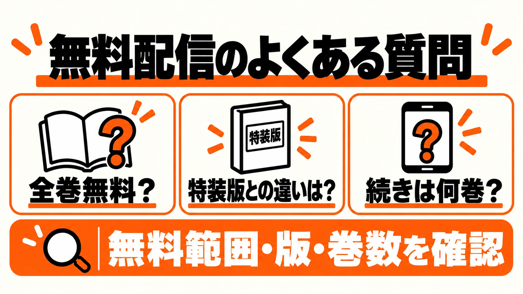 無料配信と特装版についてよくある質問