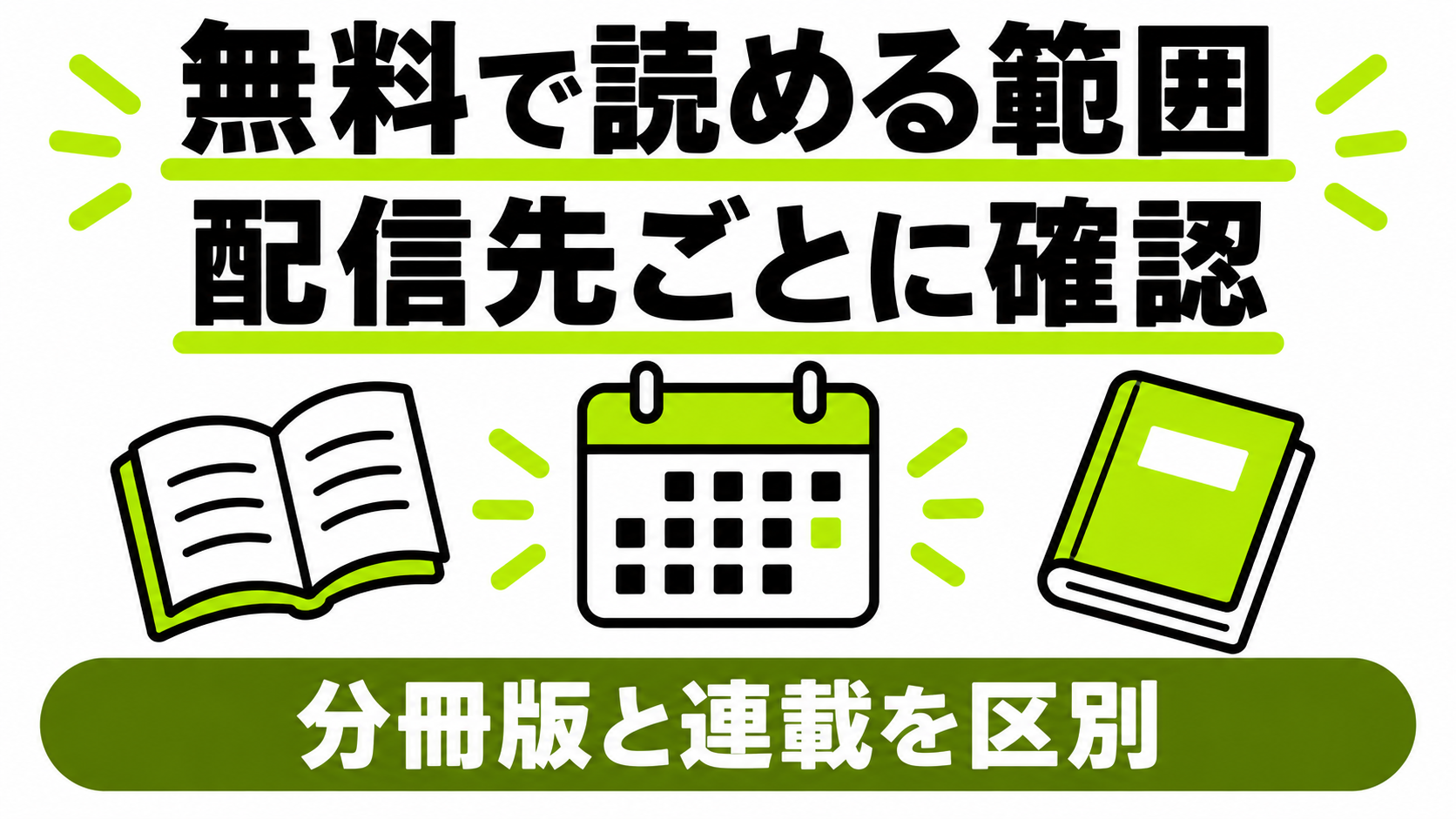 配信先ごとの無料範囲を確認