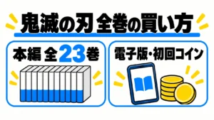 鬼滅の刃全巻の買い方