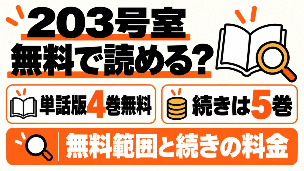 203号室は単話版4巻無料、続きは5巻