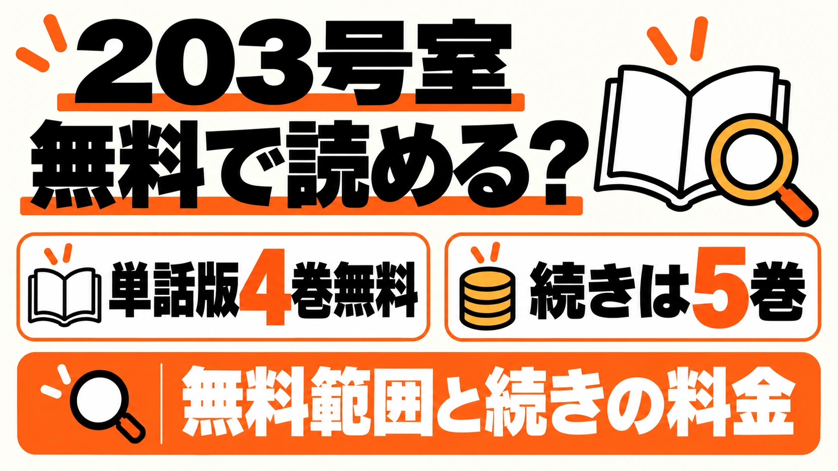 203号室は単話版4巻無料、続きは5巻