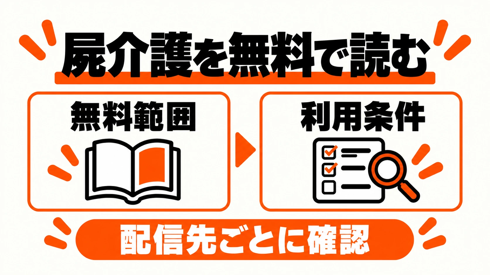 屍介護の無料範囲と利用条件を配信先ごとに確認